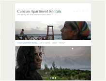Tablet Screenshot of cancunapartmentrentals.com